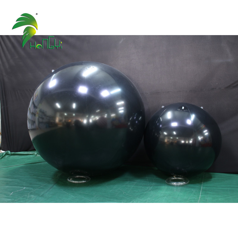 High quality balloon inflatable custom smooth shiny black balloons giant  pvc balls