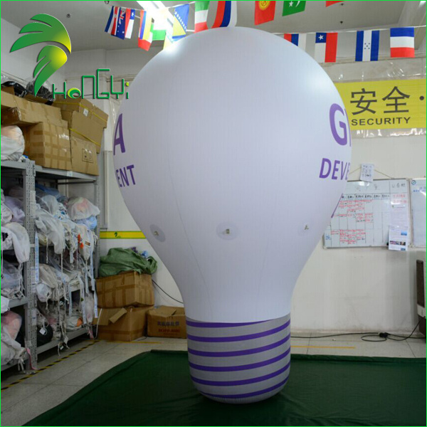 Best Printing Advertising Air Giant Bulb Balloon Inflatable Lighting Bulb Model Inflatable Christmas Bulb for Display