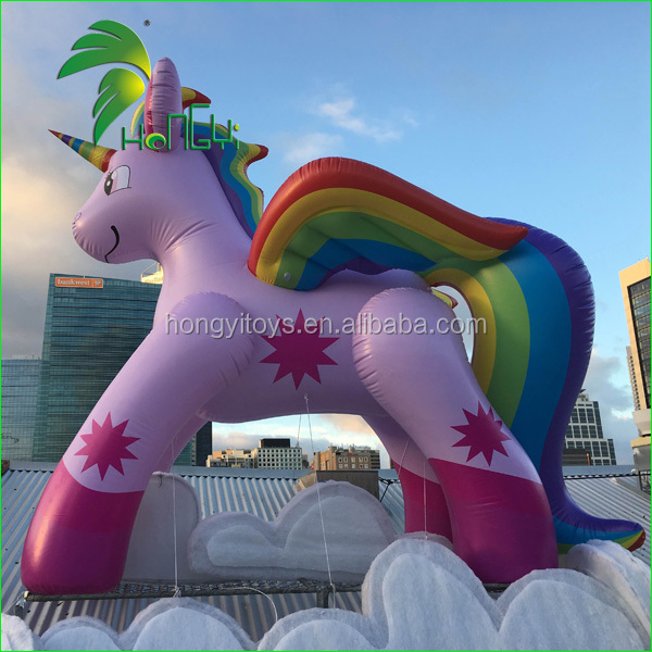 Giant PVC Inflatable Unicorn Horn Toys / Flying Big Display Unicorn Horse / Inflatable Unicorn