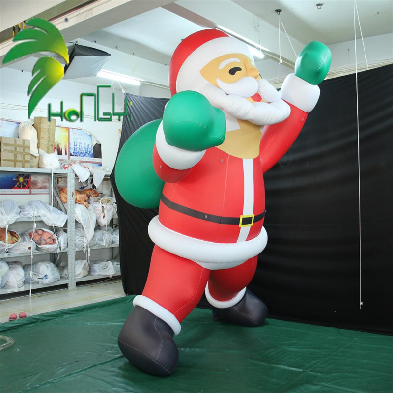 Festival Decoration Flying PVC Giant Inflatable Santa Claus 3D Model Holiday Inflatable Floating Santa Claus