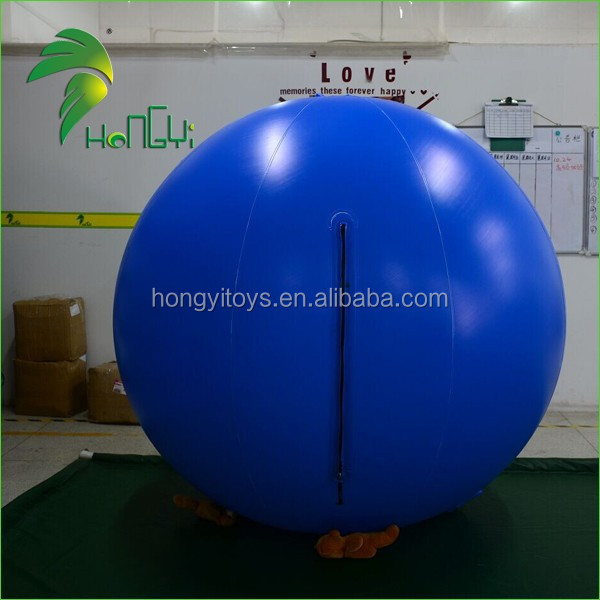 Durable PVC Balloon Costume , Hongyi Inflatable Blueberry Ball Suit  For Sale