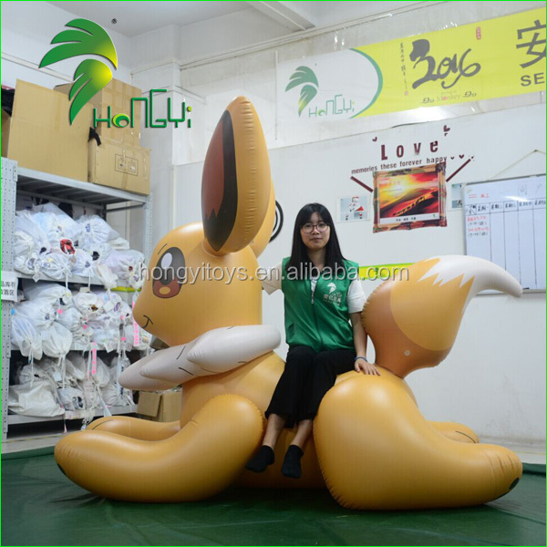 Cute Inflatable Giant Rabbit Cartoon , Inflatable Easter Bunny From Hongyi Toy