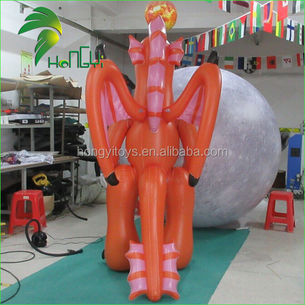 High Quality Gient Inflatable Orange Dragon Costume / Inflatable Dragon Costume For Adult