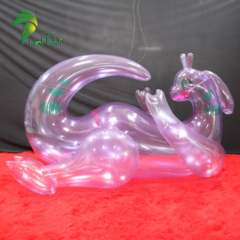 Transparent Laying dragon Inflatable Sex Toy Sexy For Man