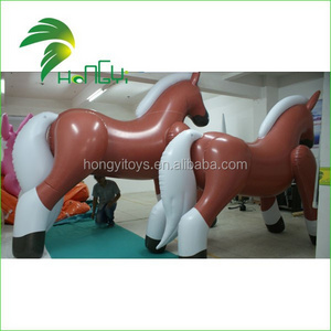 Hongyi Inflatable Brown Horse Cartoon Toy , Sexy Animal Inflatable Horse Toys For Sale