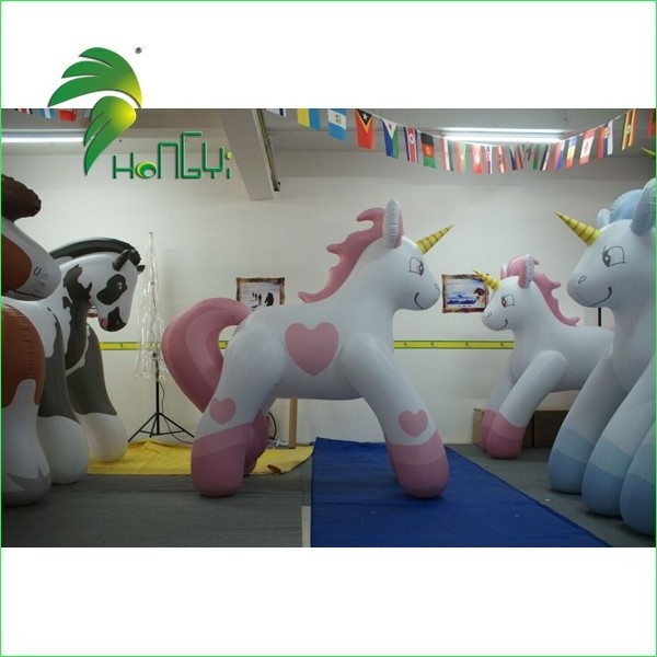 Hongyi Hogh Quality Custom Inflatable Pink Unicorn Horse, Inflatable Sexy Horse Animal Cartoon Toys For Sale