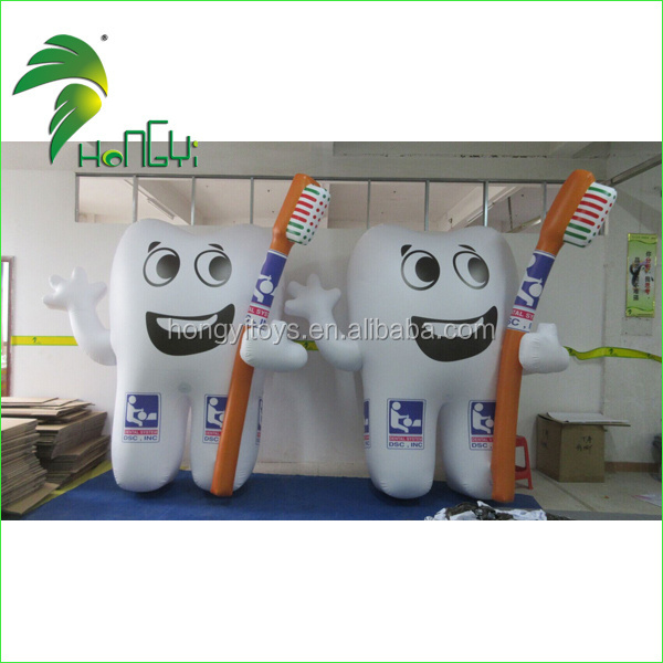 Small Inflatable Medical Dental Figures / Promotional Advertising Tool Inflatable Tooth Prop