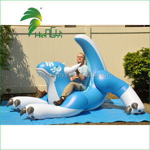 Hot selling Giant Inflatable Animal Cartoon Characters / Inflatable Jumping Animal / Inflatable Blue Dragon