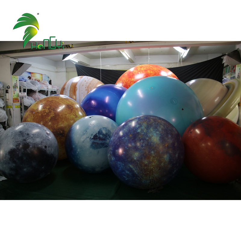 Multi-number Inflatable custom Planet Light Ball advertising decoration