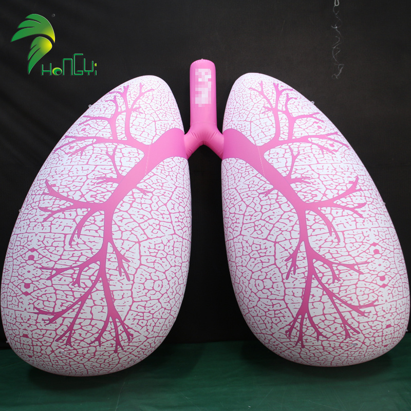 Event Promotion Display PVC Plastic Inflatable Balloon Lung Human Giant Inflatable Lung Model