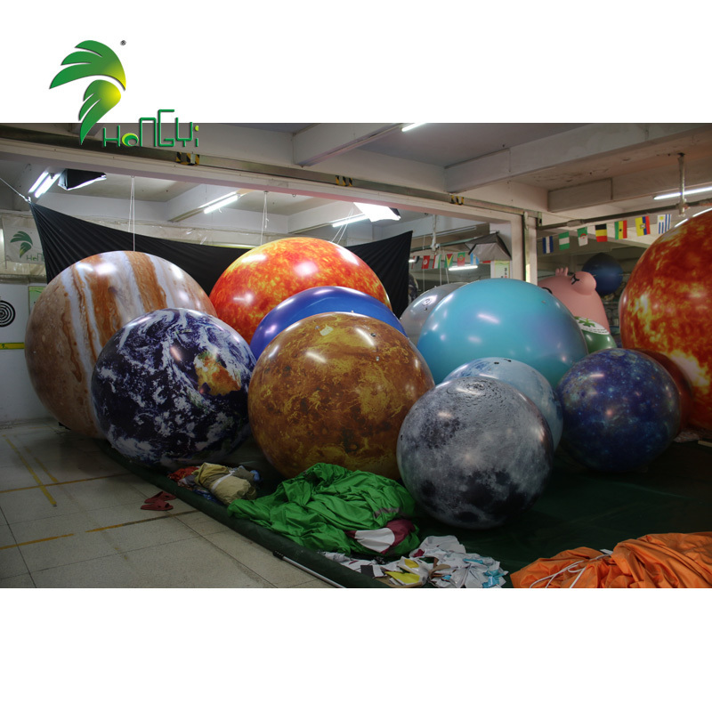 Multi-number Inflatable custom Planet Light Ball advertising decoration