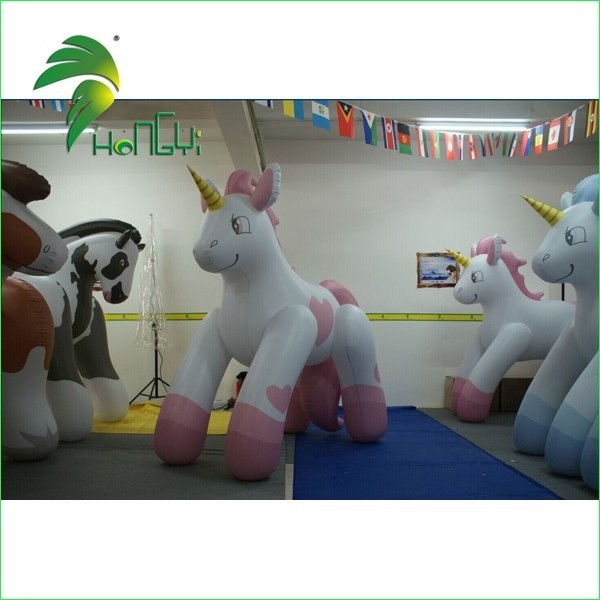 Hongyi Hogh Quality Custom Inflatable Pink Unicorn Horse, Inflatable Sexy Horse Animal Cartoon Toys For Sale