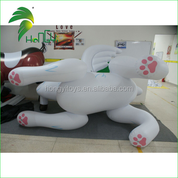 PVC0.4 Lovely Inflatable Husky Dog Animal Cartoon Inflatable Husky From Hongyi Toy