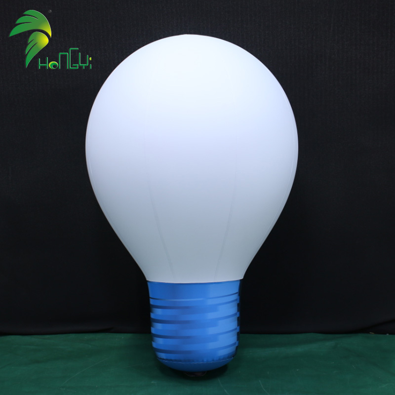 Giant Outdoor Lighting Inflatable Bulb Model PVC Sealed Inflatable LED Light Bulb for Advertising Decoration