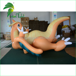 Hongyi Laying Sexy Inflatable Dragon With Boobs , Inflatable Dragonite Cartoon Character For Sale