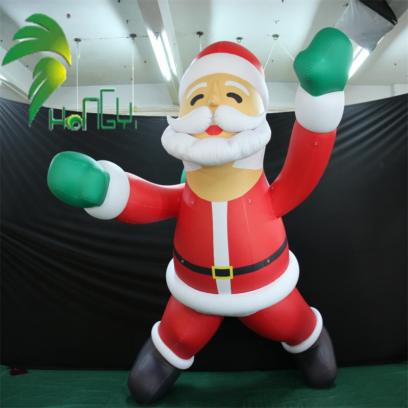 Festival Decoration Flying PVC Giant Inflatable Santa Claus 3D Model Holiday Inflatable Floating Santa Claus