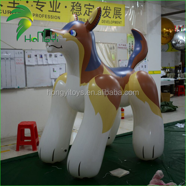 Hongyi Inflatable Toy / 1.0 MM PVC Inflatable Dog / Inflatable Dog Toy can Carry 90KG People