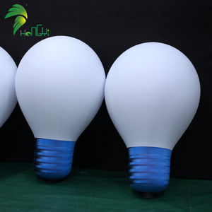 Giant Outdoor Lighting Inflatable Bulb Model PVC Sealed Inflatable LED Light Bulb for Advertising Decoration