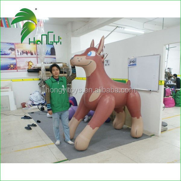 2 Meter Hongyi Inflatable Cartoon Wolf Toy , Inflatable Wolf Animal Cartoon For Sale