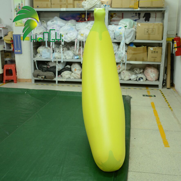 Advertising inflatable fruit banana model , giant inflatable banana balloon with logo