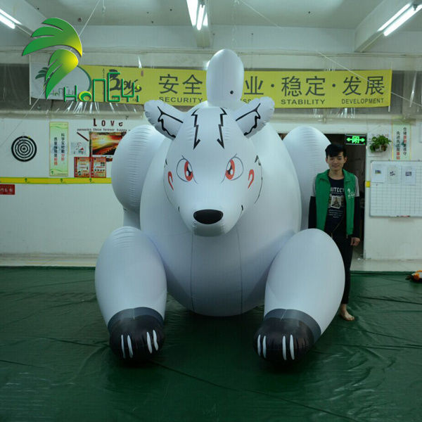 Giant Inflatable Soft Snow Wolf Plush Big Big Wolf Toys