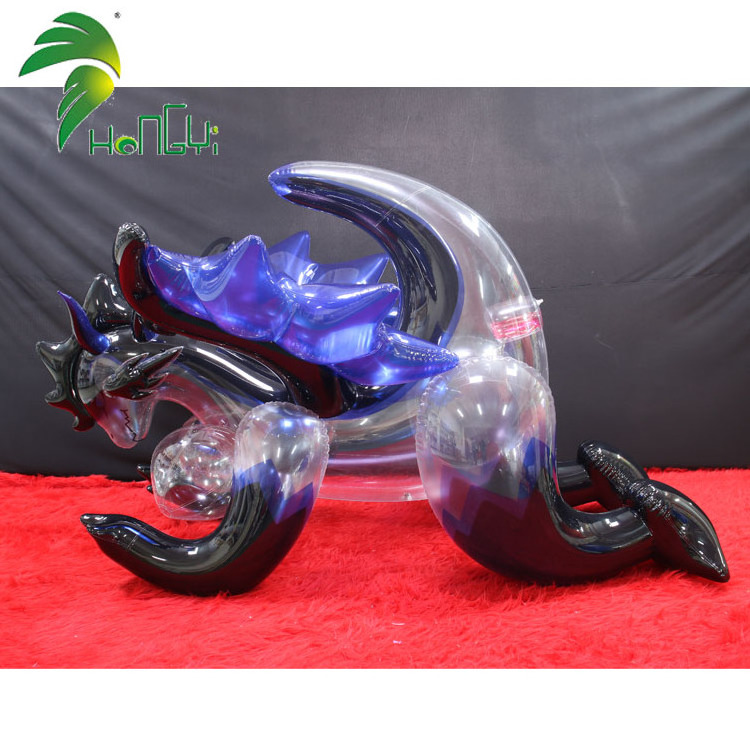 Transparent inflatable sexy custom dragon with breasts and sph