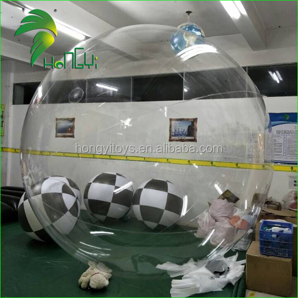 Custom Made Giant PVC Inflatable Transparent Balloon Inflatable Helium Ball For Outdoor Advertising