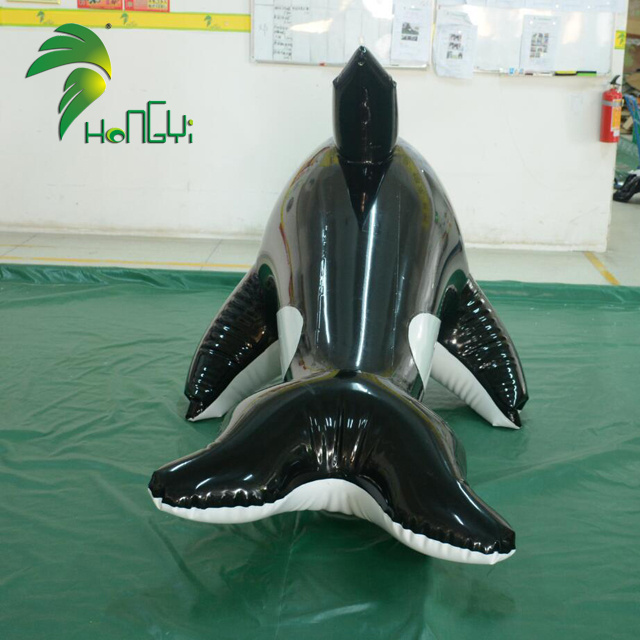 Lovely Double Layer PVC Inflatable Dolphin Suit Cartoon Costume Balloon