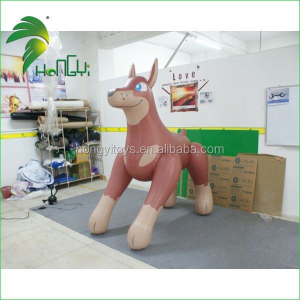 2 Meter Hongyi Inflatable Cartoon Wolf Toy , Inflatable Wolf Animal Cartoon For Sale