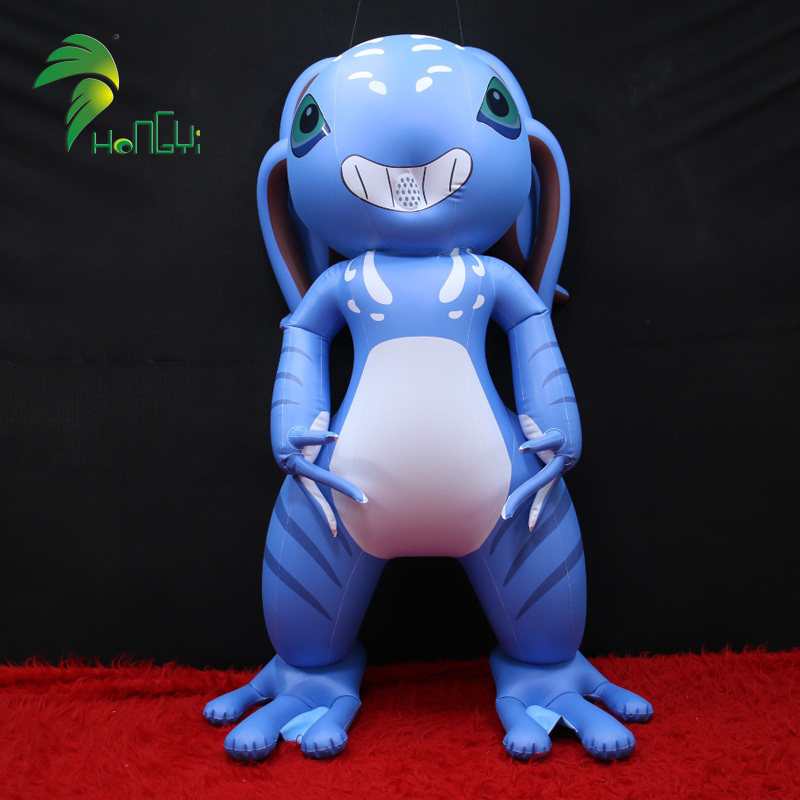 Adult walking funny inflatable cosplay Cartoon Fizz Blue Fairy suit Inflatable Costume for Party