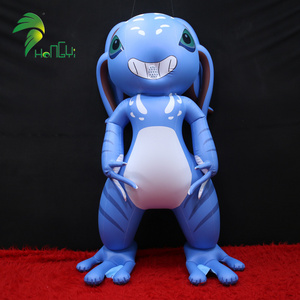 Adult walking funny inflatable cosplay Cartoon Fizz Blue Fairy suit Inflatable Costume for Party