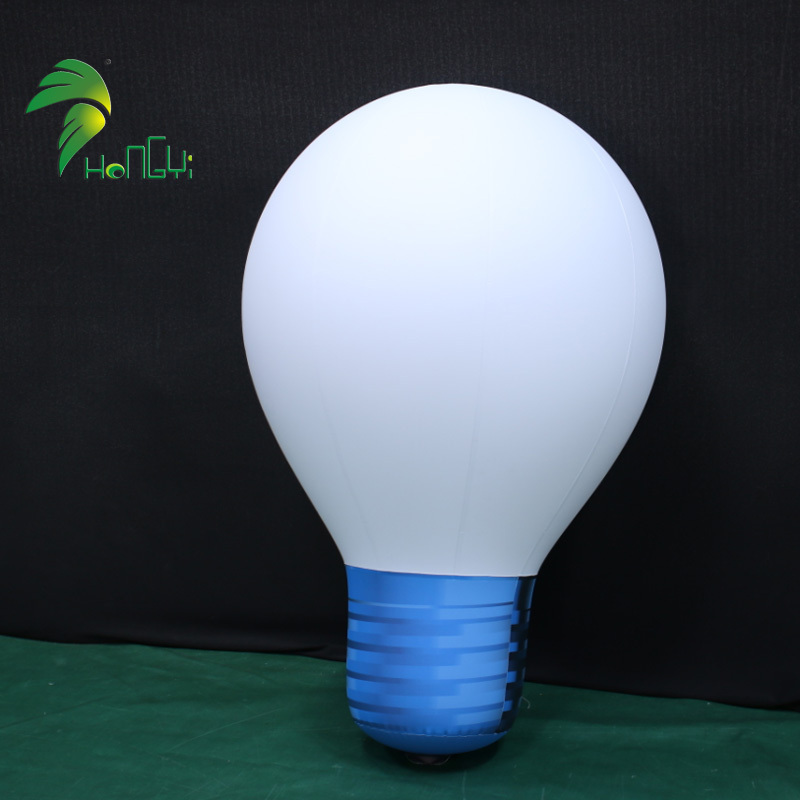 Giant Outdoor Lighting Inflatable Bulb Model PVC Sealed Inflatable LED Light Bulb for Advertising Decoration