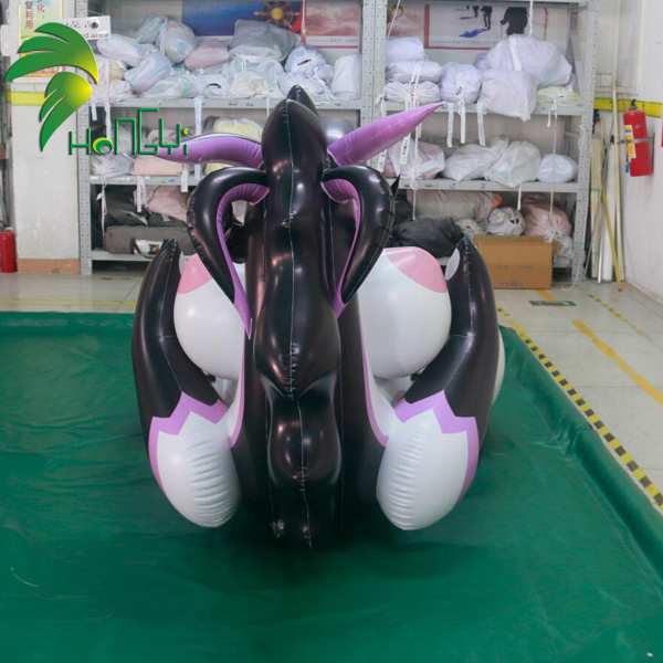 2.5m Shiny PVC Inflatable hongyi dragon with breasts , Inflatable sexy dragon girl