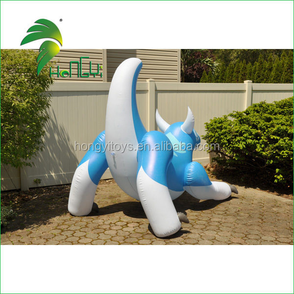 Hot selling Giant Inflatable Animal Cartoon Characters / Inflatable Jumping Animal / Inflatable Blue Dragon