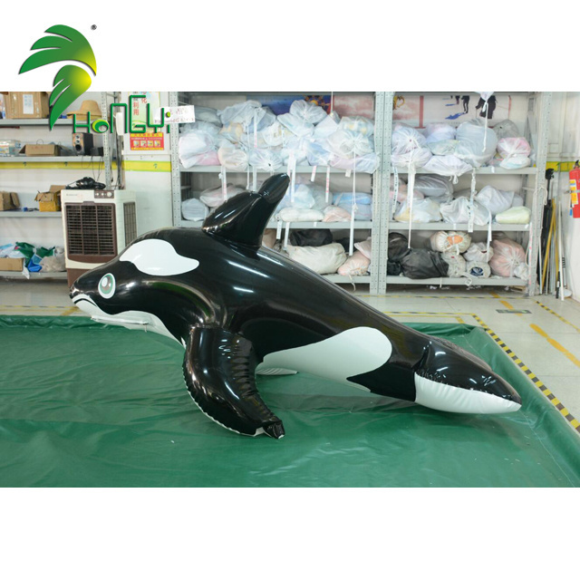 Lovely Double Layer PVC Inflatable Dolphin Suit Cartoon Costume Balloon