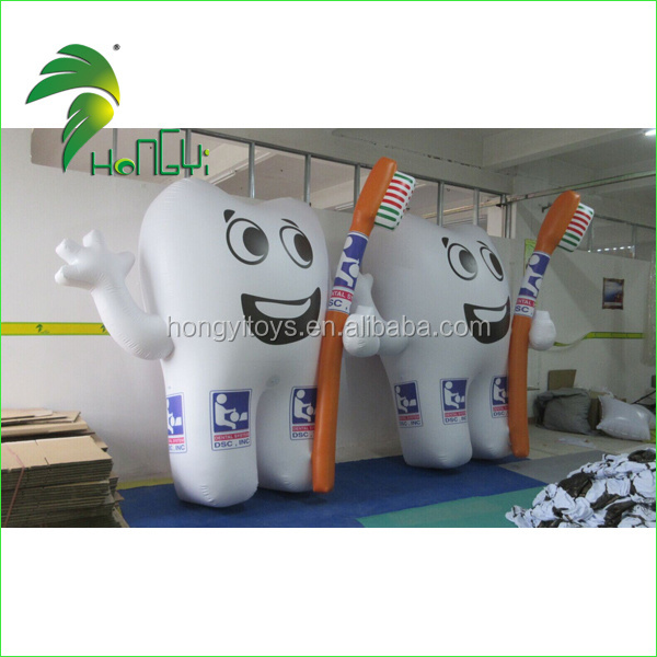 Small Inflatable Medical Dental Figures / Promotional Advertising Tool Inflatable Tooth Prop