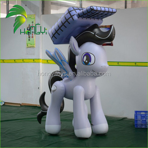 0.4mm PVC Material Black Inflatable Horse Model , Life Size Horse Toy , Inflatable Sexy Horse