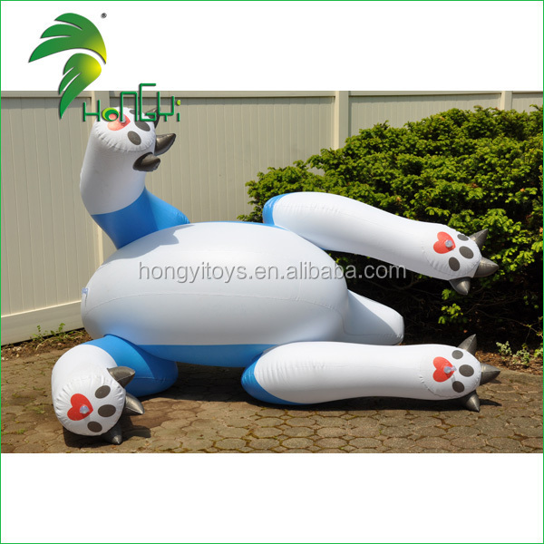 Hot selling Giant Inflatable Animal Cartoon Characters / Inflatable Jumping Animal / Inflatable Blue Dragon