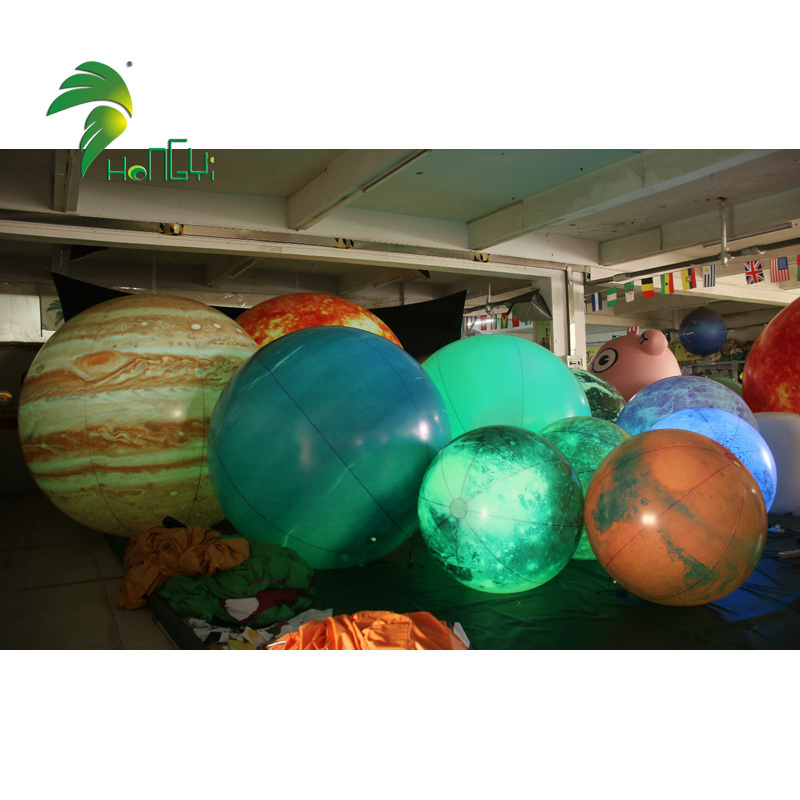 Multi-number Inflatable custom Planet Light Ball advertising decoration