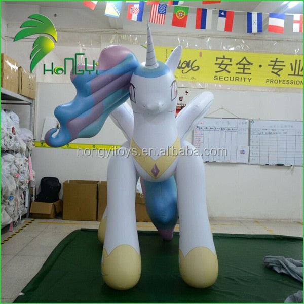 Charming cartoon character Inflatable moon horse  , sexy girl with horse for sale