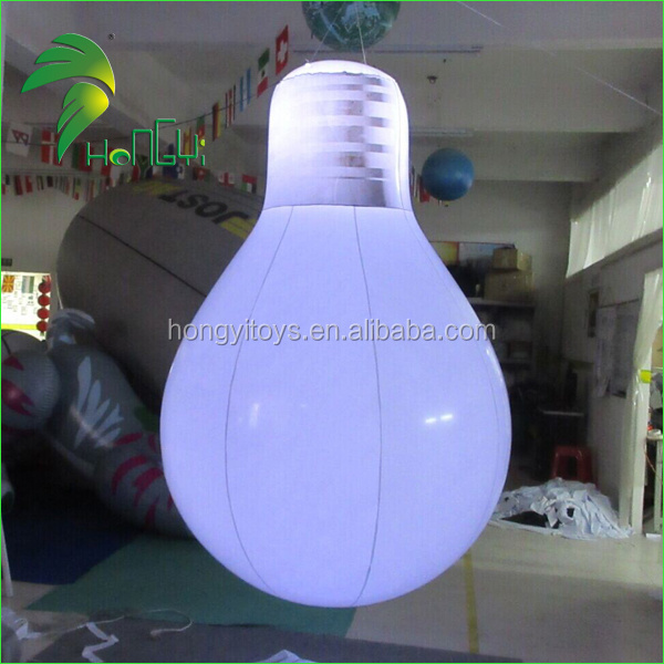 inflatable new invention snow globe lamp bulb / inflatable led light shape balloon