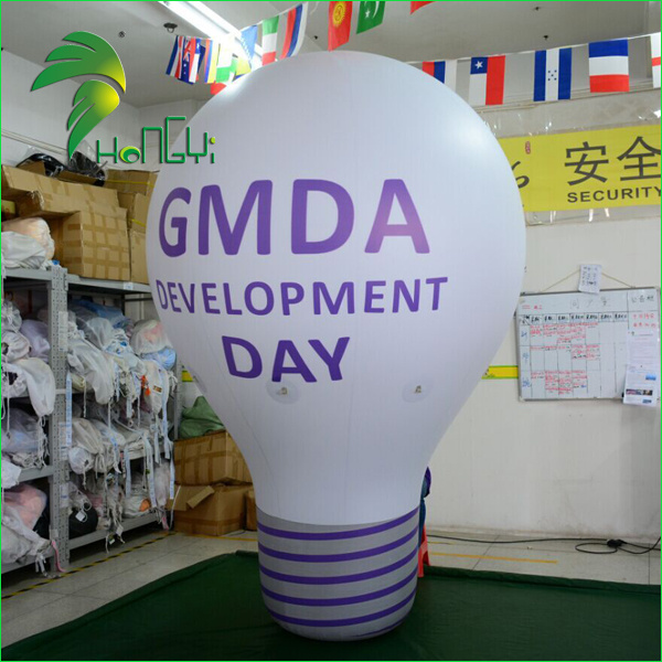 Best Printing Advertising Air Giant Bulb Balloon Inflatable Lighting Bulb Model Inflatable Christmas Bulb for Display