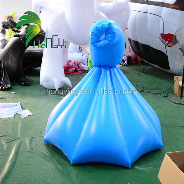 Customized Inflatable Blue Color Skirt Suit / Inflatable Mattress Costume / Inflatable Fancy Dress for Women