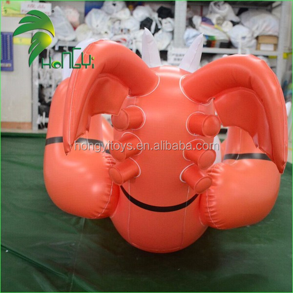 Customized Pantone Color PVC Inflatable Animal Cartoon Toys / Inflatable Dragon From Hongyi Toy