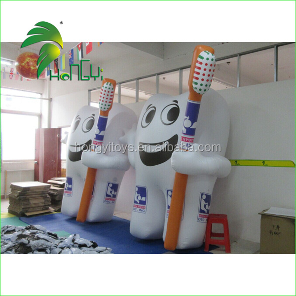 Small Inflatable Medical Dental Figures / Promotional Advertising Tool Inflatable Tooth Prop