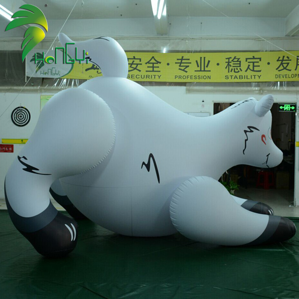 Lovely Cartoon Toy White Inflatable Wolf With Belly From Hongyi