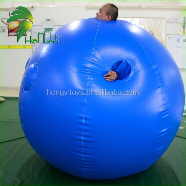 Air Inflation Inflatable Blueberry Ball Suits , Inflatable Bubble Ball Costume For Party