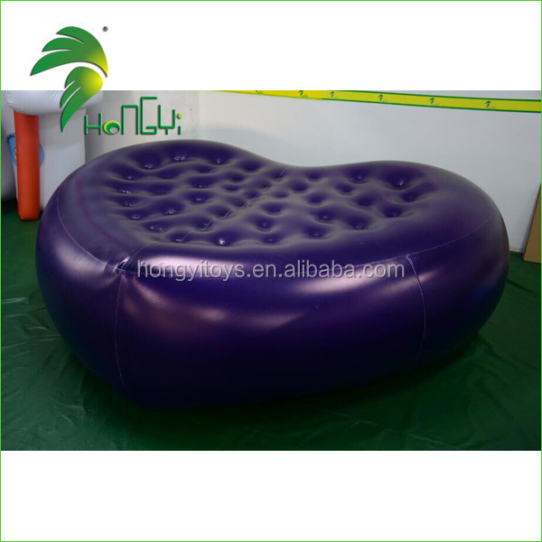 2017 New Design Customized PVC Inflatable Air Heart-Shaped Bed, Giant Inflatable Balloon Type Pillow For Sale