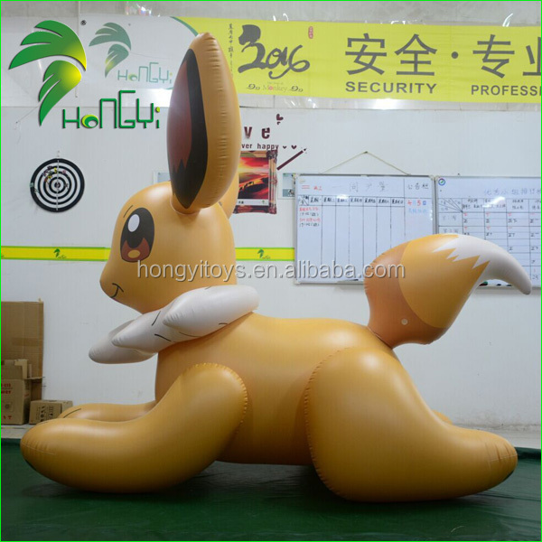 Cute Inflatable Giant Rabbit Cartoon , Inflatable Easter Bunny From Hongyi Toy