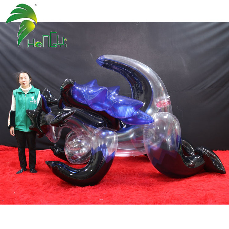 Transparent inflatable sexy custom dragon with breasts and sph